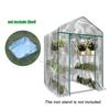 Garten Gewächshaus PVC Abdeckung Pflanzen Warm Halten Wintergarten Für Blumen Aufrollbare Fenster (Ohne Eisenrahmen) 143*143*195cm/143*73*195cm