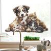 Cartoon Cute Puppy Children's Bedroom Entrance Hall Dormitory Home Decoration Wall Stickers Self-adhesive