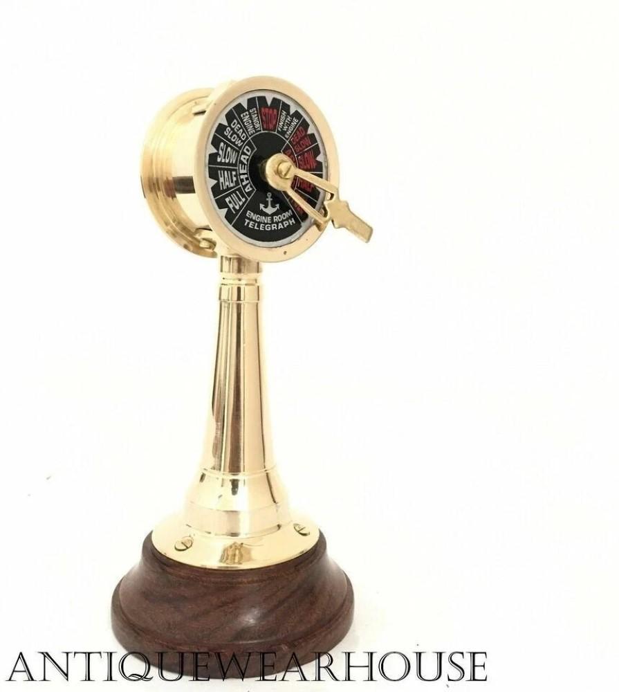 Beautiful Antique Brass Ship Engine Room Telegraph Marine Working Nautical 7