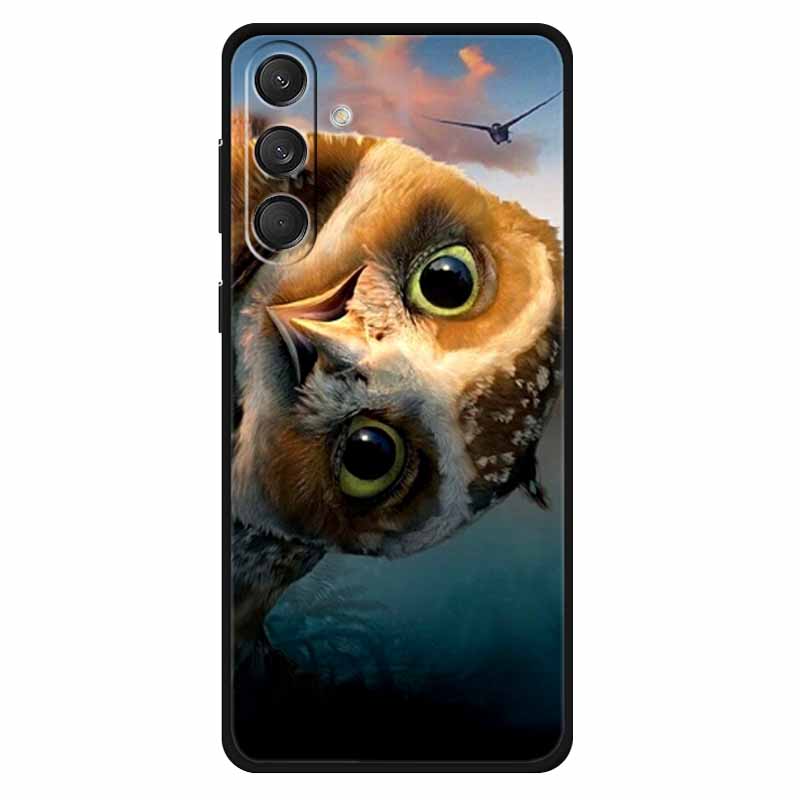 For Samsung M55 5G Case Soft Silicone Lovely Cat Fashion Phone Cover For Samsung Galaxy M55 Cases Bumper on for GalaxyM55 Lion