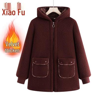 Damen Winterjacke mit Kapuze und Fleecefutter