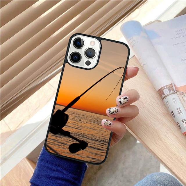Fishing Lake Sunset Phone Case For iPhone 17 Air 15 16 Cover  14 11 13 Pro Max 12 Plus Max Cover Coque