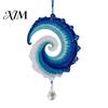 Beach House Hanging Decoration Ocean Wave Crochet Wind Spinner DIY Kit, Coastal Handmade Birthday Gift for Crafters Craft Ornament Home