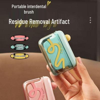 Portable Disposable Floss & Toothpick Pop-Up Case for Ultra-Fine Teeth Cleaning