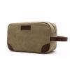 Casual Canvas Thick Bag Solid Color Portable Coin Purse Storage Bag Makeup Pouch