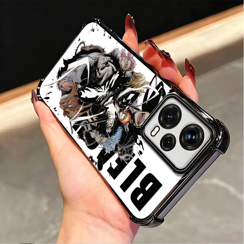 Anime Bleach Desgin Plating Phone Case For Xiaomi Poco X5 X6 X7 X8 Pro Max F8 Ultra F7 M8 M7 M5S Redmi 15C 15 14C 13C 13 X3 12C