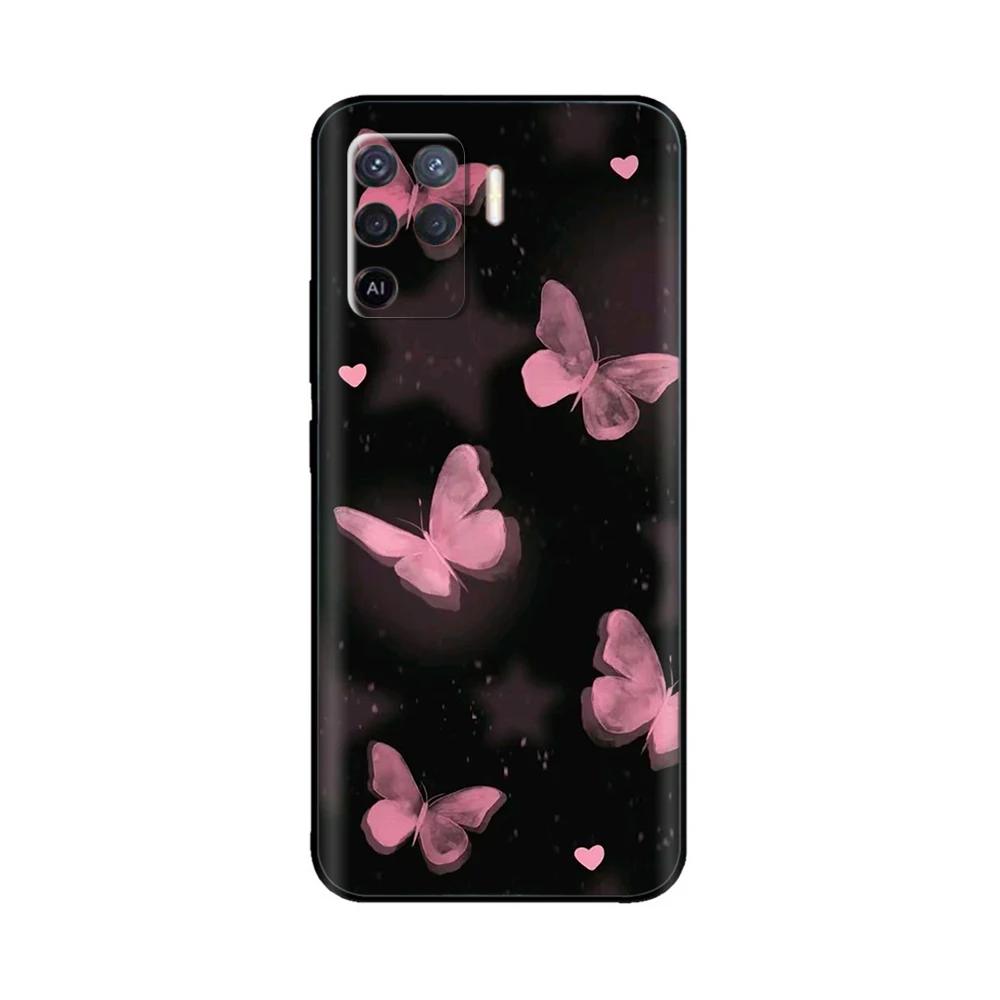 For Oppo Reno5 Lite Case for Oppo Reno 5 Pro 5F 5Z Cute Anime Soft Liqiud Silicon Phone Cases For Oppo Reno5 Pro Reno 5 F Z Lite