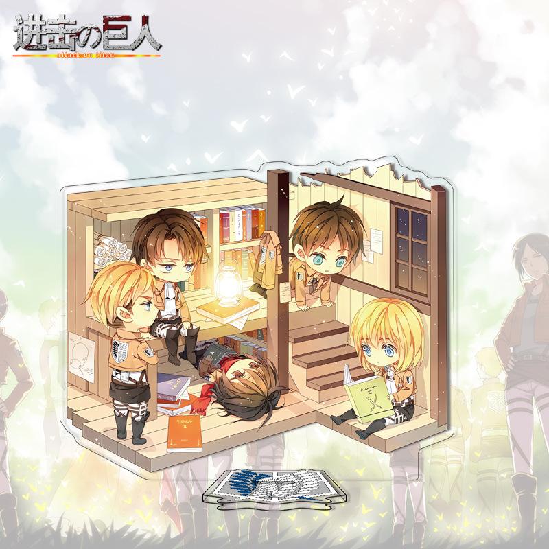 On Attack Titan Acrylic Stand 41-80 Anime Figure Custom Made Drop Shipping Distributor Merchandise For Kids Adults Children's Birthday Gift Holiday