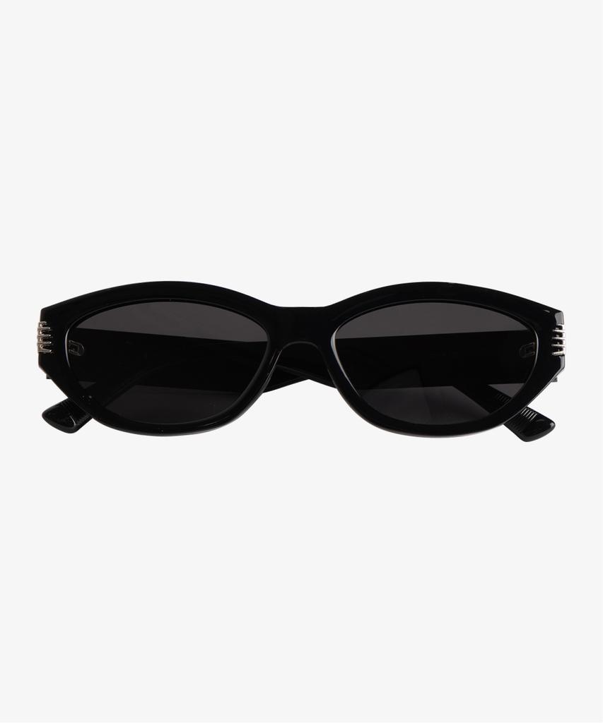 Hangeul [X Standard] Oval Sunglasses Black