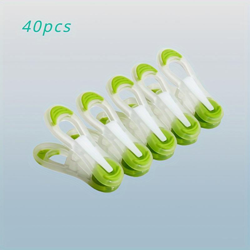 

40pcs No Slip Laundry Clips with Strong Grip , Durable PP Plastic, Weather Resistant , Colorful Design for Home, Travel, Outdoor Use