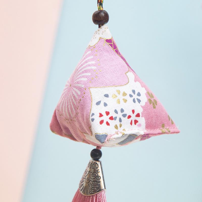 Dragon Boat Festival Zongzi Sachet Triangle Moxa Leaf Sachet Bag with Mosquito Repellent Sachet Gift Box Pendant Shopping Mall Gifts