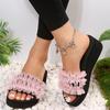Plus Size Female Shoes 2024 Summer New Open Toe Platform Women's Slippers Outdoor Wedge Casual Ladies Slippers Sandals for Women