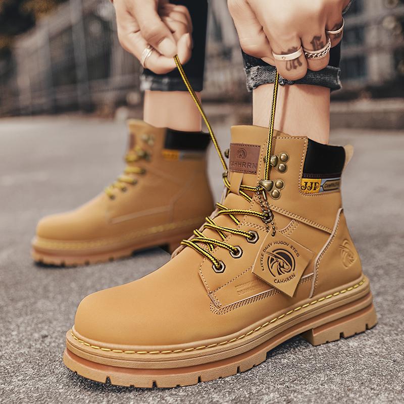 

Мужские ботинки martin, мужские ботинки высокого качества на низком каблуке, кожаные ботинки Chelsea Martins