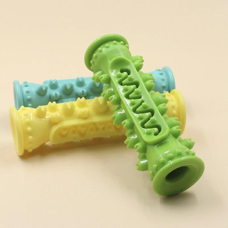 

Interactive Dog Chew Toy for Small Dogs Soft Rubber Toothbrush Stick Molar Cleaning Leakage Food Durable Chewing XS