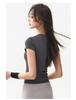 Korean Style Round Neck Short Sleeve Yoga Top - Skin-Friendly & Versatile for Spring/Summer