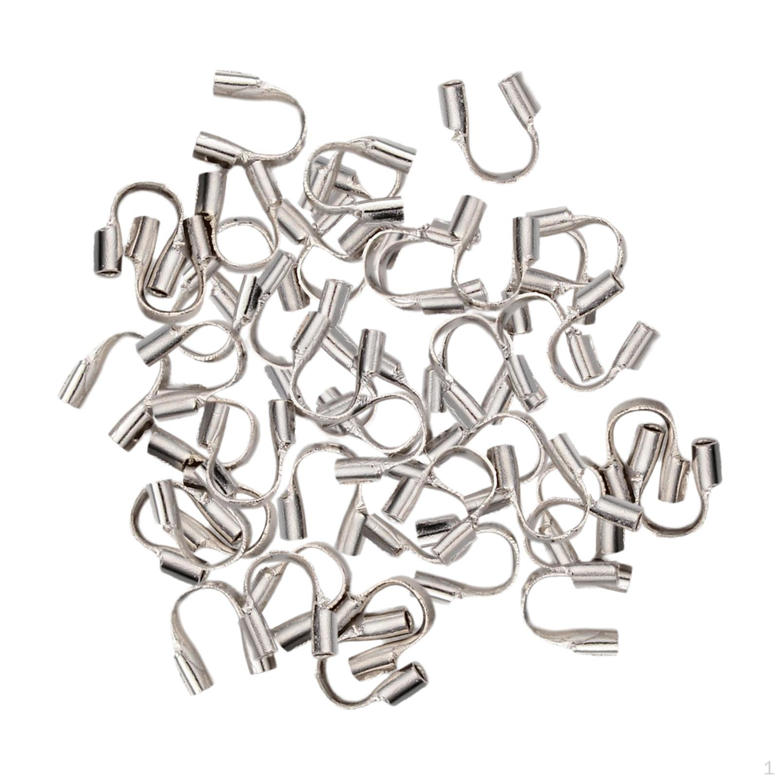 

Петли Проволока Кабель Защитник Бисероплетение Аксессуары для Изготовления Ювелирных Изделий, Ножной Браслет, Серьги, White