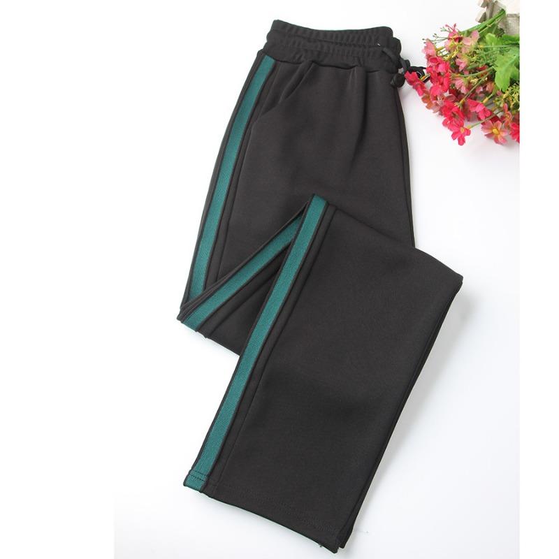 Side strip sports women's casual pants Zhengzhou women's pants drape mother pants new Tencel cotton middle-aged and thin