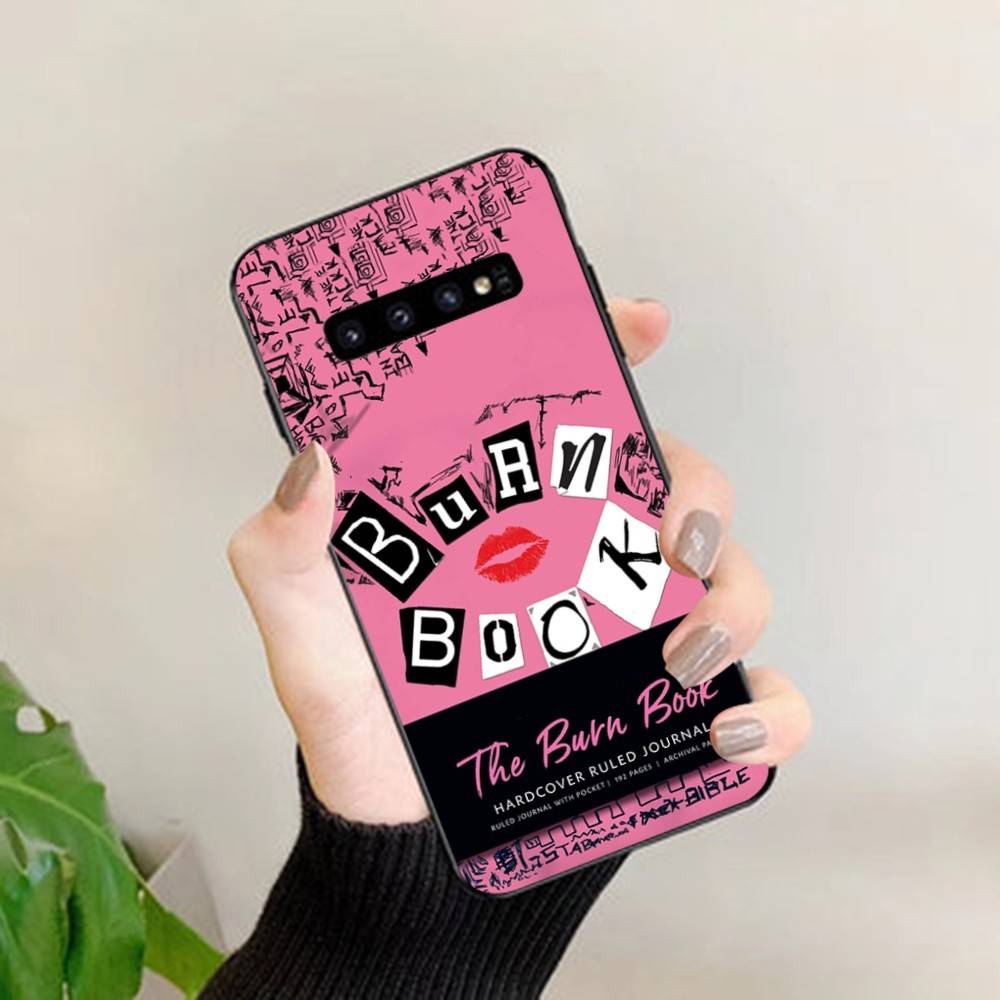 M-Mean Girls B-Burn Book Phone Case For Samsung S 24 Fe 25 Ultra Plus 20 Lite 21 30 22 23 24 22 Ultra 5G Fundas