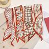 Multifunctional Flower Printed Hair Band Headwear Scarves 6.5cm*90cm