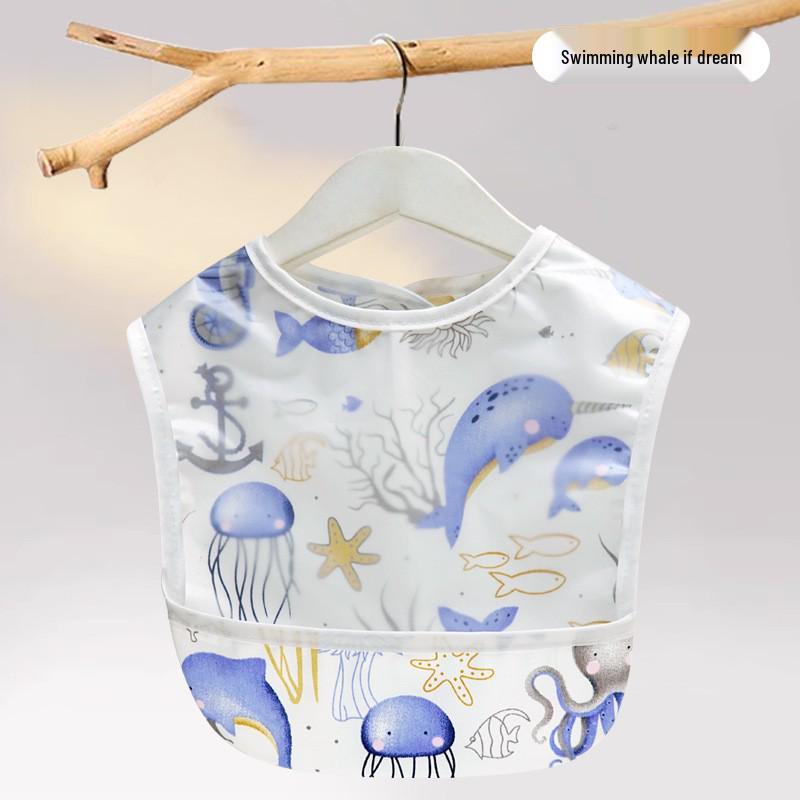 Waterproof Summer Baby Bib - Sleeveless Anti-Dirt Food Smock for Boys and Girls