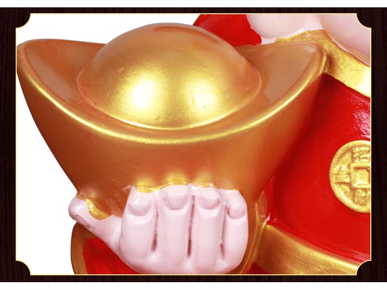 2024 God of Wealth New Year Decorations: Creative & Cute Ornaments for Home, Living Room, or Shopping Mall Window Displays