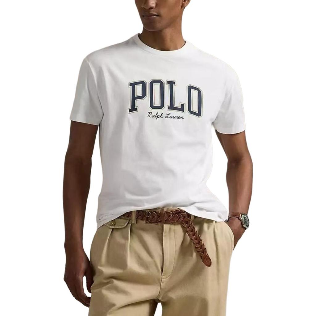 Polo Ralph Lauren FW25 Letter Print Cotton Short Sleeve Crew Neck T-Shirt Men Tops 710981152-002