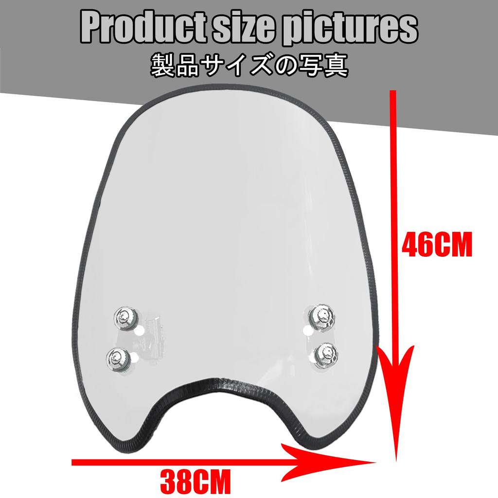 KAGEFUNE For DAX125 DAX125 ST125 2025 Motorcycle Windshield Air Fairing, Front Wind Deflector, Handlebar