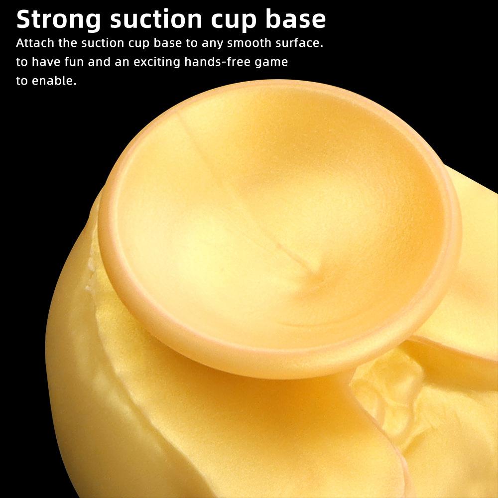 Extra Large Golden Silicone Anal Plug Soft Shaped Anal Expander Dildo Masturbator Adult Sex Toy Realistic Penis Fisitng BDSM