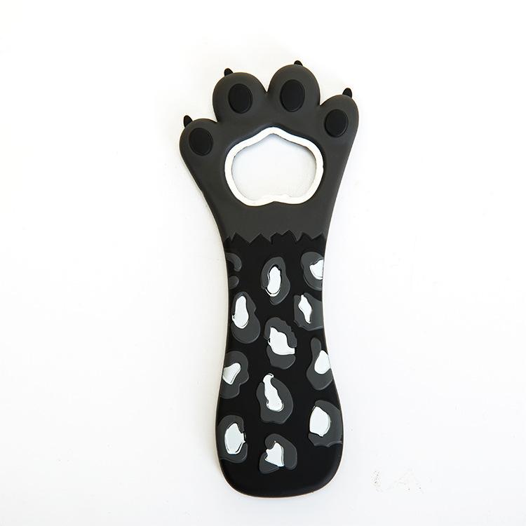 Large Wave Dot Fashion Beer Silicone Opener Cute Cat Paw Magnetic Bottle Opener Fridge Gift