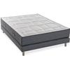 Ensemble matelas + sommier 140x190 cm - Mémoire de forme - 28cm - 5 zones - Ferme - DEKO DREAM Hôtel Premium Lux