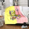 CartoonS-Spongebob Morbido Peluche Divano Letto Coperta da Lancio Cartoon Coperte da Picnic Moderna Coperta in Flanella Coperta Stampata Regalo