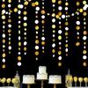 New Paper Circle Garland Banner Round Dots Colorful Colorful Dot Garland Hanging Party Garland Wedding Decorations