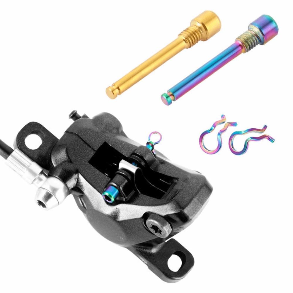 2 Sets 31mm Length Disc Brake Caliper Bolts M4 Threaded Caliper Screws  for Road Bicycle
