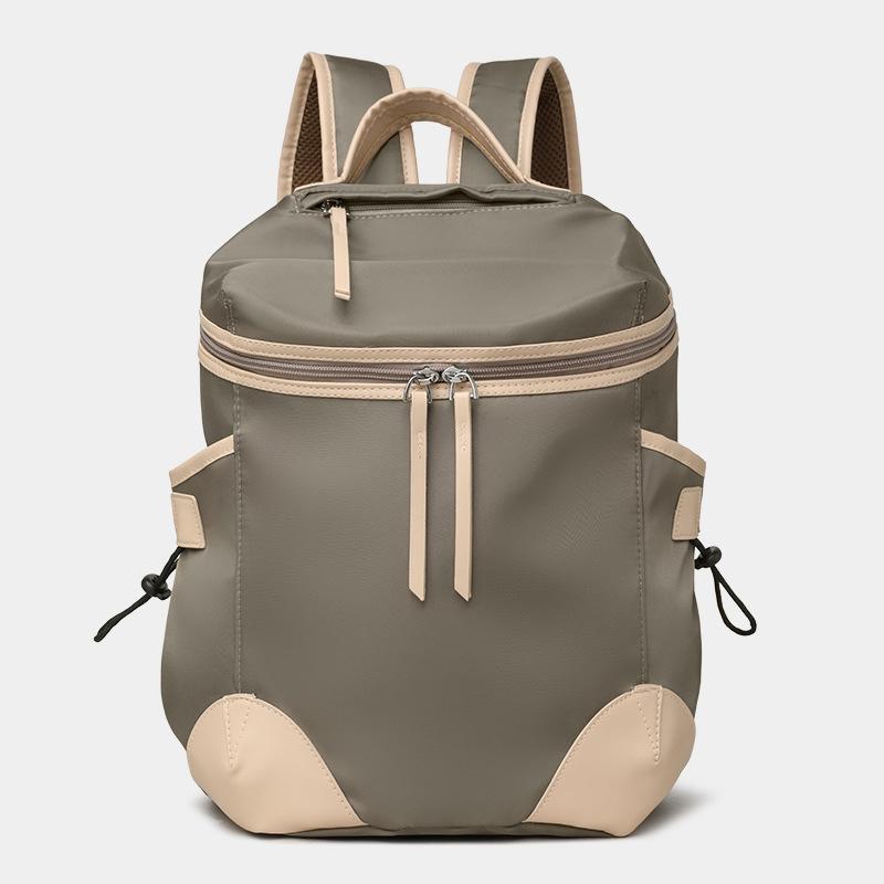

Women s backpack, stylish for commuting, large capacity, lightweight travel bag, high-looking college student backpack, outdoor сірий колір