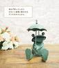 Murataya Sangyo Hanging Frog Umbrella 11 x 11 x 16 4876 Figurine, Approx. cm, Green,