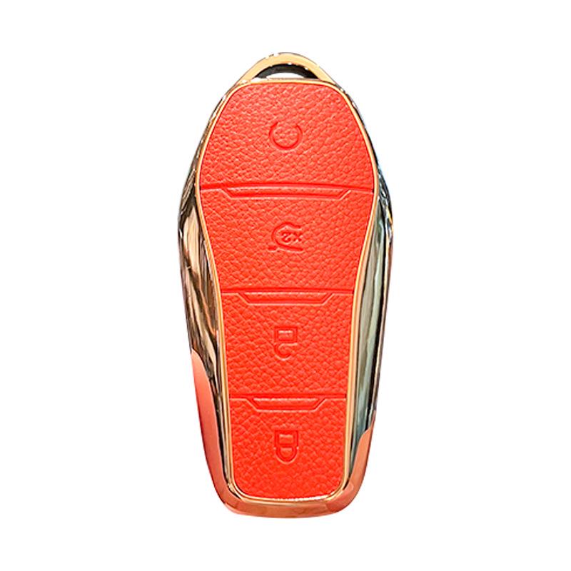 Compatible with BYD Yuan UP, Yuan PLUS, Yuan PRO: Men's and Women's Key Bag Set with Shell Buckle.