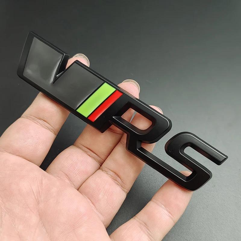 3D Metal VRS Logo Car Emblem Rear Tail Bumper Badge Sticker For Skoda Rapid Octavia 2 3 A5 RS Kodiaq Fabia Superb Accessories