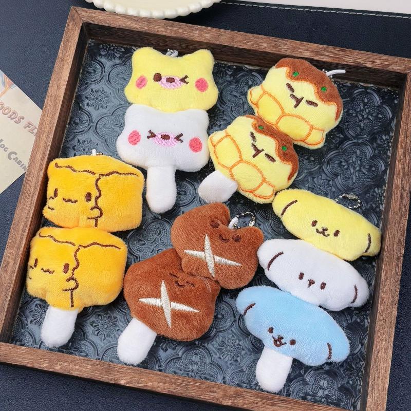 Cute Kanto Cooking Plush Doll Pendant Keychain Cartoon Cuisine Stuffed Doll Backpack Pendant Decoration Pendant Accessory Gift