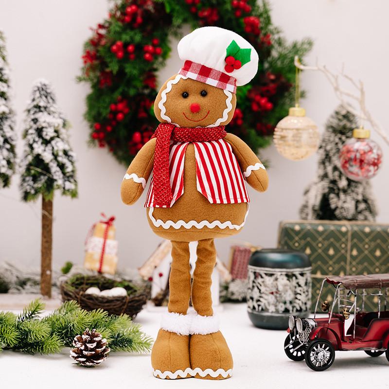 Man Whimsical Gingerbread Doll With Chef Hat In Expandable Styles For Joyful Decor Christmas