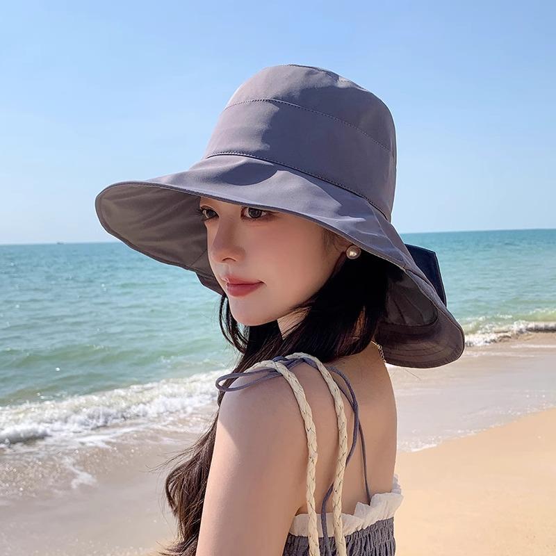 

Летняя шляпа от солнца для женщин на весну и лето, корейская универсальная шляпа-панама, новая уличная защита от солнца, закрывающая лицо, шляпа от солнца