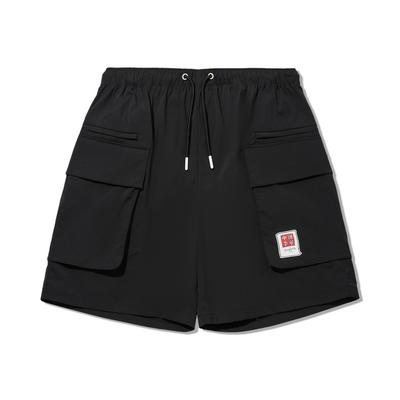 Cargo Shorts Men's Black Thin AKSW147-1