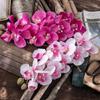 10 Heads 72cm Artificial Flower Phalaenopsis Latex Silicon Real Touch Big Orchid Orchidee Wedding Home Decoration