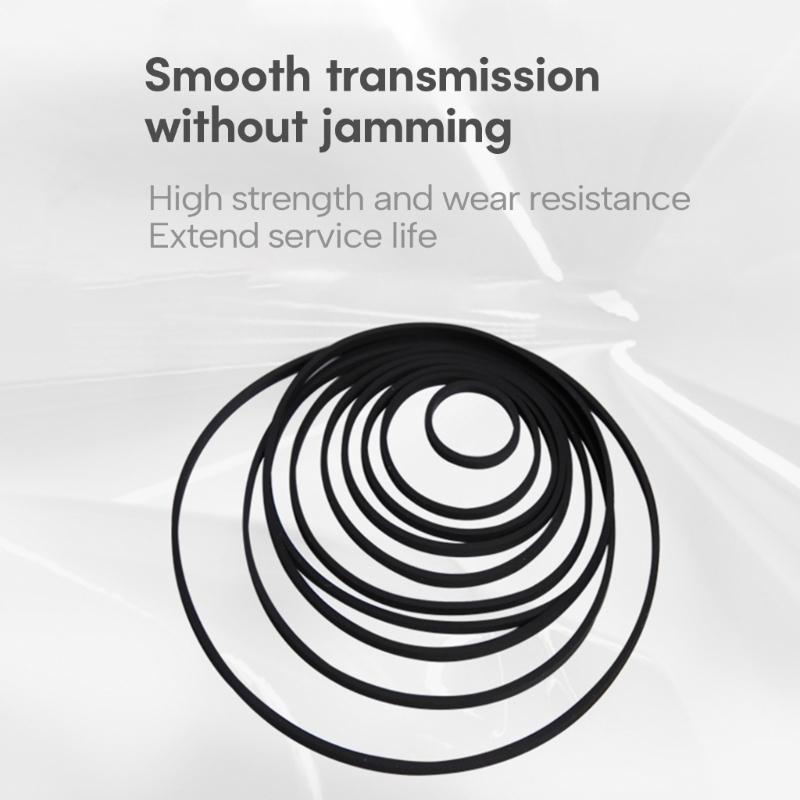 5PCS Universal 50-145mm Cassette Tape Machine Ruber Belt 1.5mm Width Common Belt for Recorders  DVDs Drives