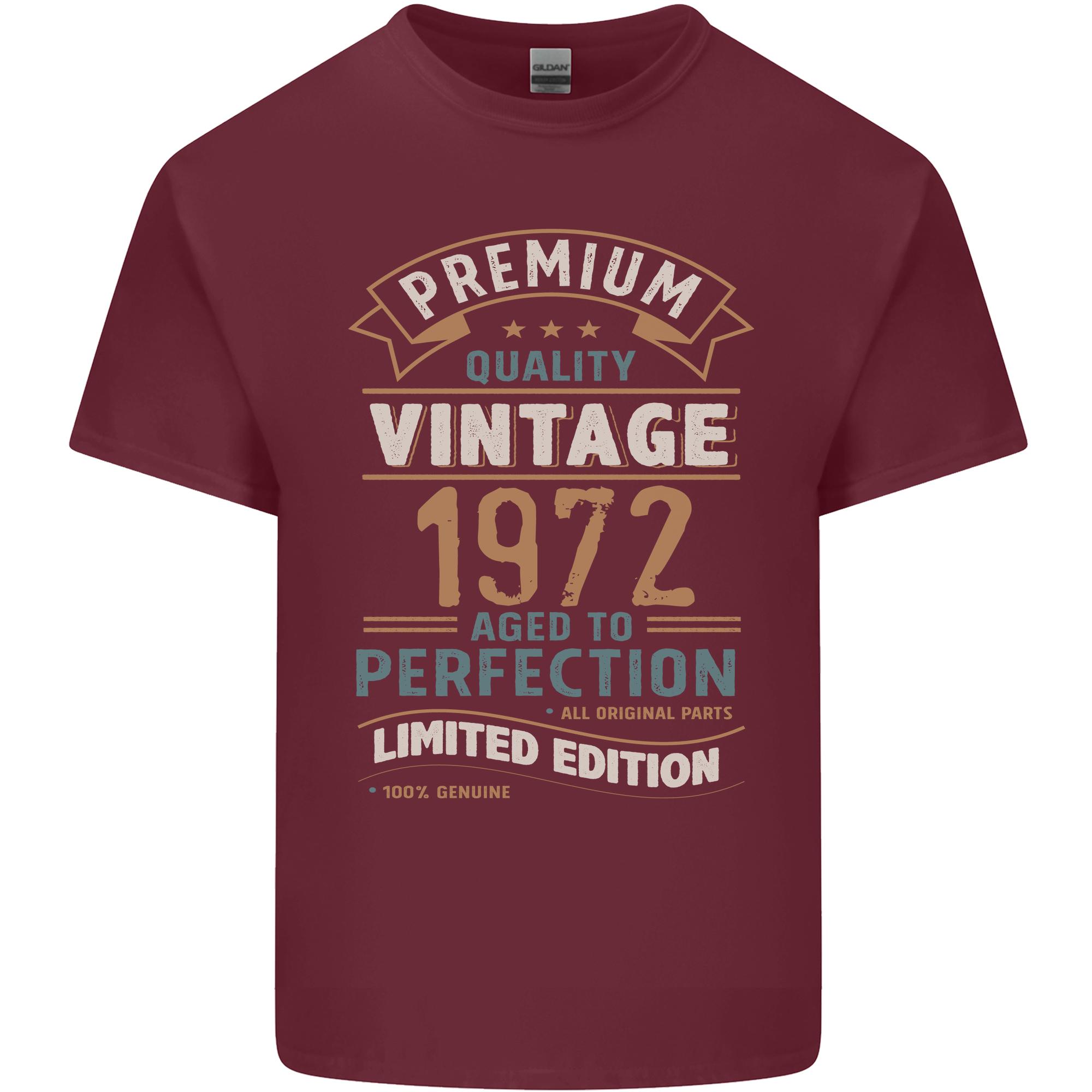 Premium Vintage 54th Birthday 1972 Unisexs Light Cotton TShirt S