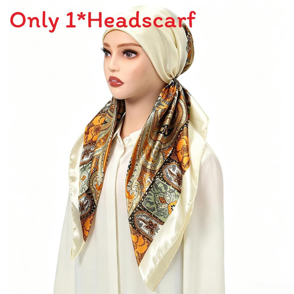 Bandana Sciarpa per Capelli in Poliestere con Stampa Floreale e Design Traspirante per Donna