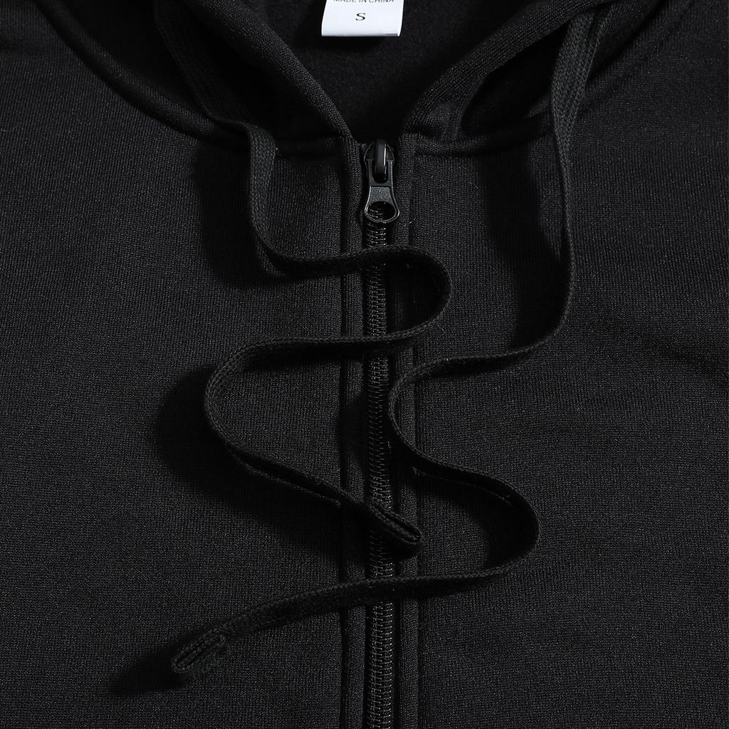 Men's Large Pocket Lined Thick Zipper Cardigan Sporty Casual Drop-Shoulder Jacket
