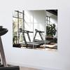 2/4pcs 2mm Thicken 3D Square Mirror Wall Stickers Flexible DIY Acrylic Decorative Mirror With Adhesive Living Room Home Decor