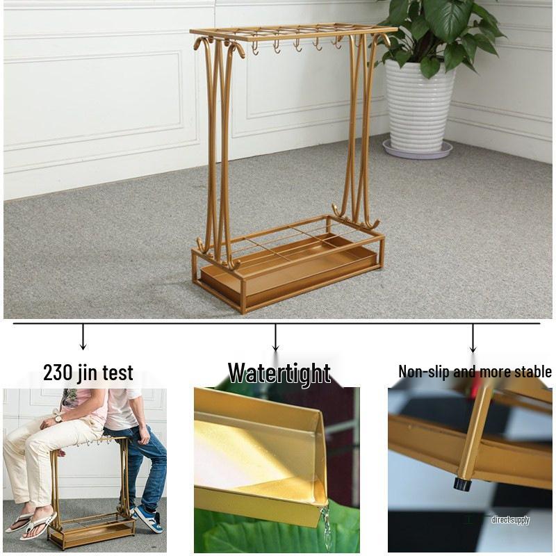 Large Capacity Umbrella Storage Rack for Hotel and Household Entrances