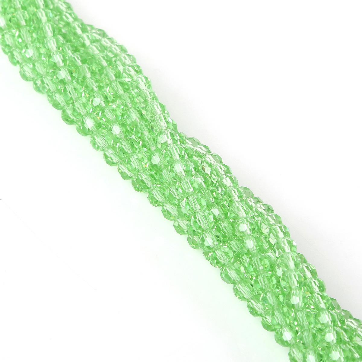 

4 мм Граненые круглые стеклянные бусины, Ручная работа с кристальным покрытием, Цветные DIY аксессуары 4mm Approx. 88-90 Beads/Strand