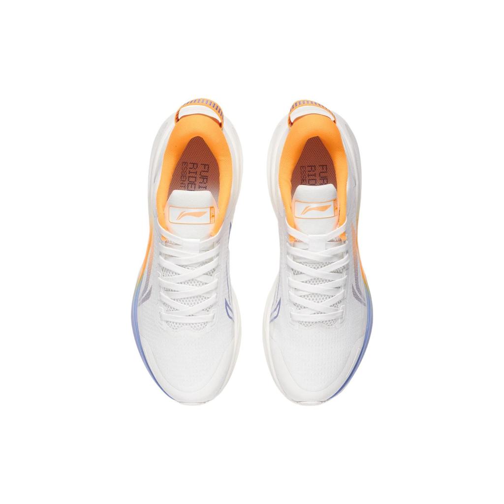 Li Ning Lijun 6 Essential Fabric TPU Shock Absorption Non-Slip Wear-Resistant Low-Top Running Shoes Men sneaker White Blue Orange ARZT011-2